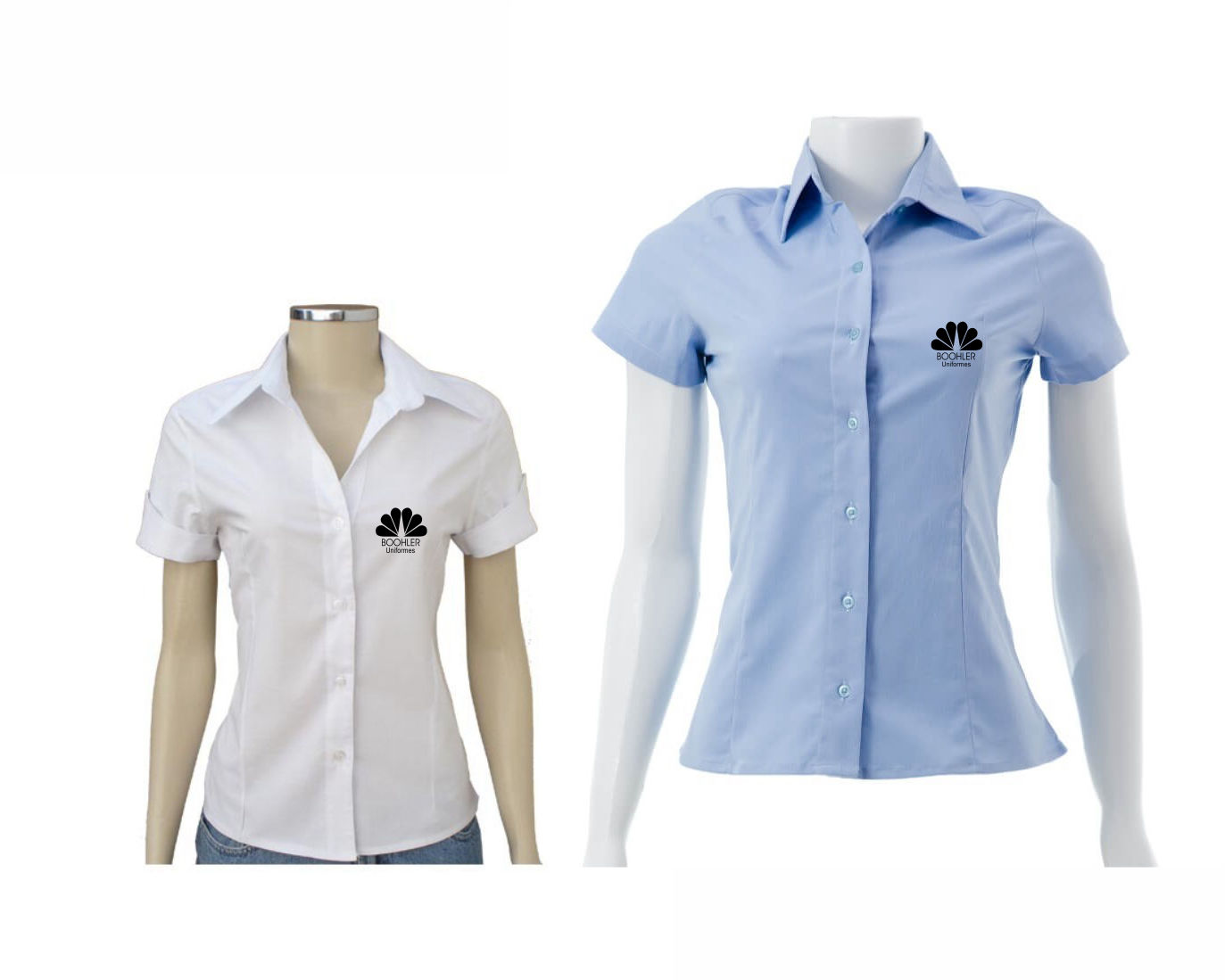 camisa social curta feminina